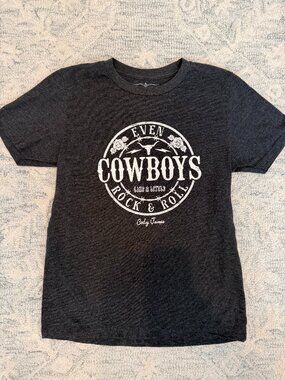 Cody James Boys "Even Cowboys Like a Little Rock & Roll" Graphic Tee| Heather Gr